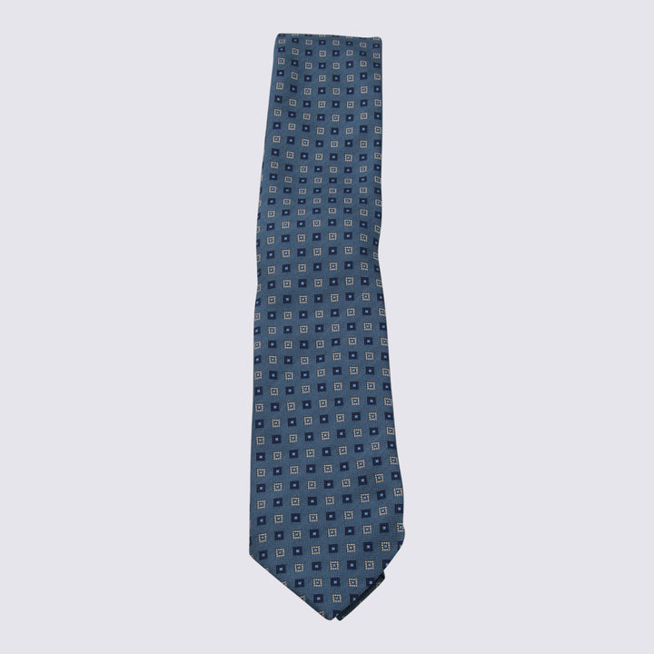 Zegna Ties - Blue and green | 16b7b7f736bddb161254c20461301c50420d6df3