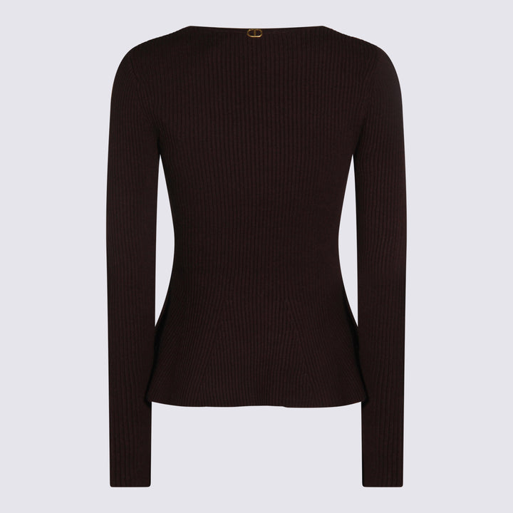 Twin-Set Sweaters - BLACK CHOCOLATE | 0bafbcd62d6095ce1b64dceb2cc1c27bbe0b614c