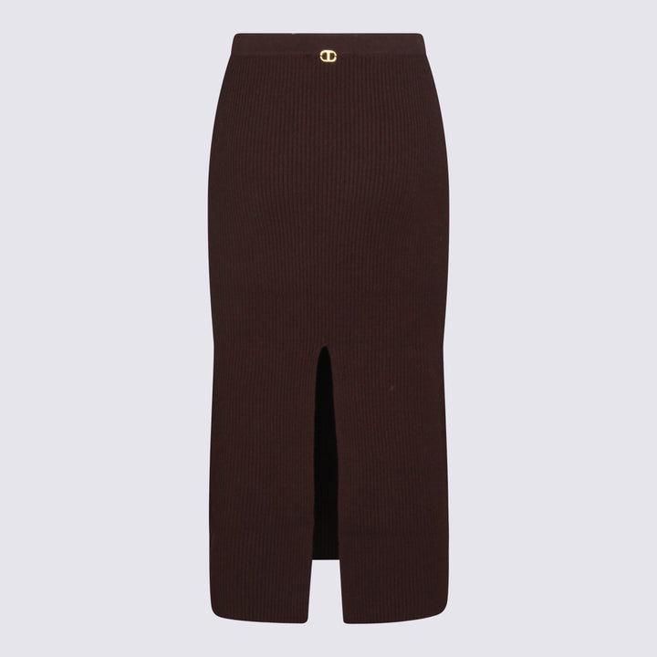 Twin-Set Skirts - BLACK CHOCOLATE | 3a4502860c69e1c41cce50bd0ad8ebcf103ee78d