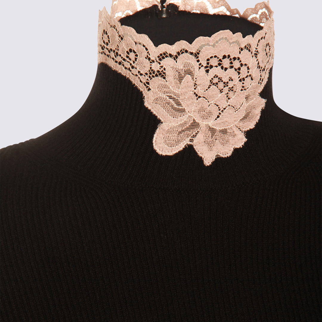 Valentino Sweaters - NERO/ROSE DUST | 25d1408f99f4702be172cca14f410eb0f63a69b2