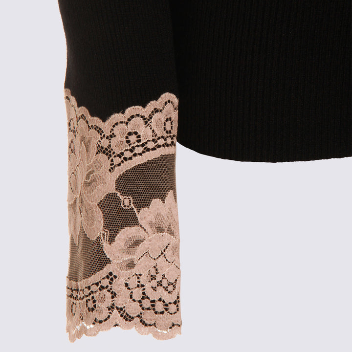 Valentino Sweaters - NERO/ROSE DUST | 599b859dcd26209d953c0830ce932f600aa7b7e7