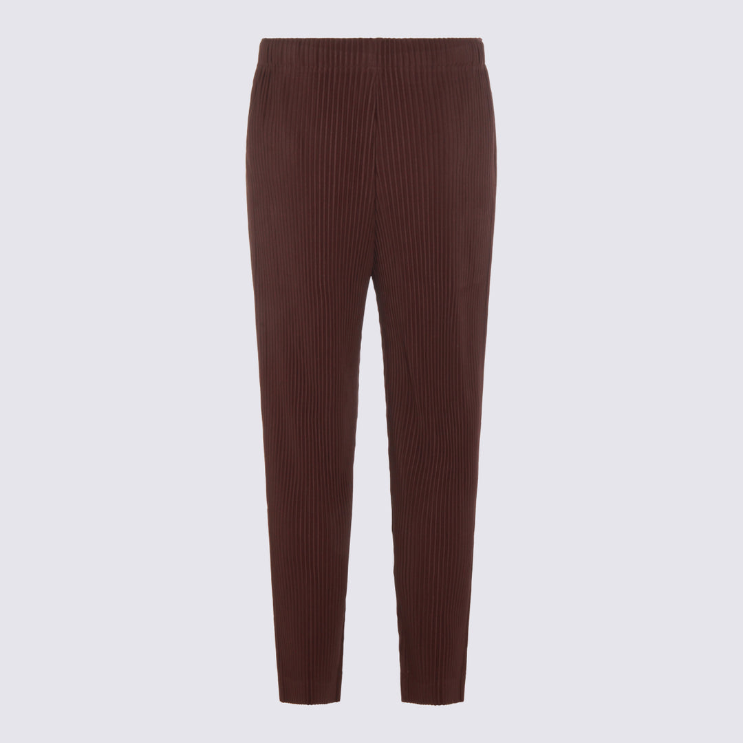 Homme Plisse Issey Miyake Trousers - Brown | eea4986e7fea72cefffa1e302a8300c3a1931ae1