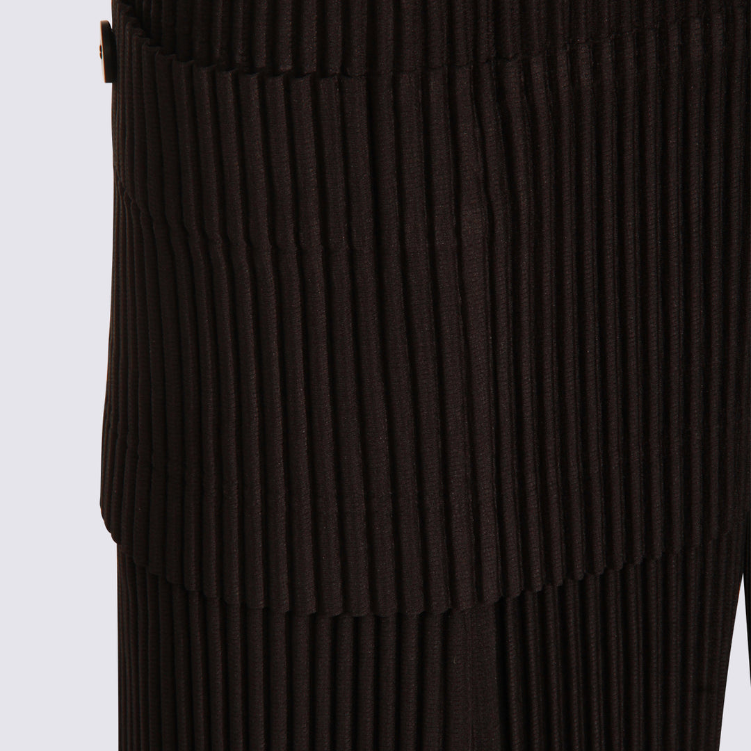 Homme Plisse Issey Miyake Shorts - Blacks and greys | faa3415d4fb7dc24e7cb50ea726cf5b5011790c3