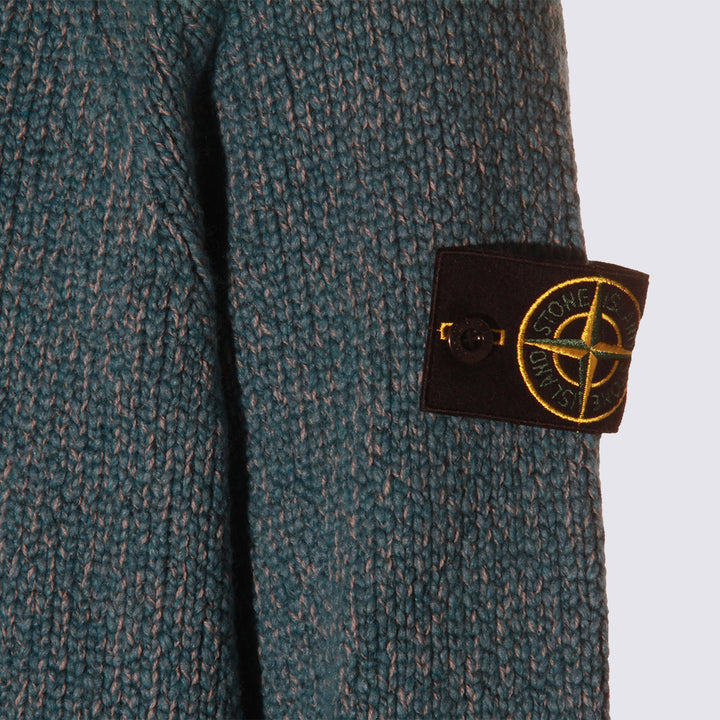 Stone Island Sweaters - Blue and green | 8c27976feb6eb2d7876b3feb0d880d4879f1c8c3