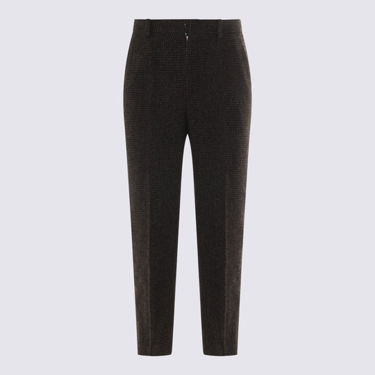 Trousers Gray Brown Hairline