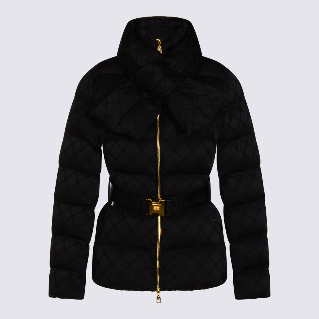 Elisabetta Franchi Coats - Blacks and greys | 02658727450eaf2439e77ac5a338cfff27ec05d6