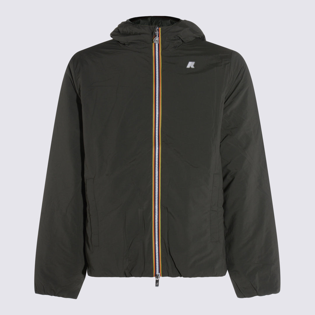 K-Way Jackets - GREEN BLACKISH | 8da55cb495fa2ea1422d0ccce4c099c6484a8a58