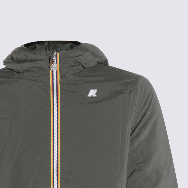 K-Way Jackets - GREEN BLACKISH | 5fe96eb03d60a8200881507f2dbaf7490fae8808