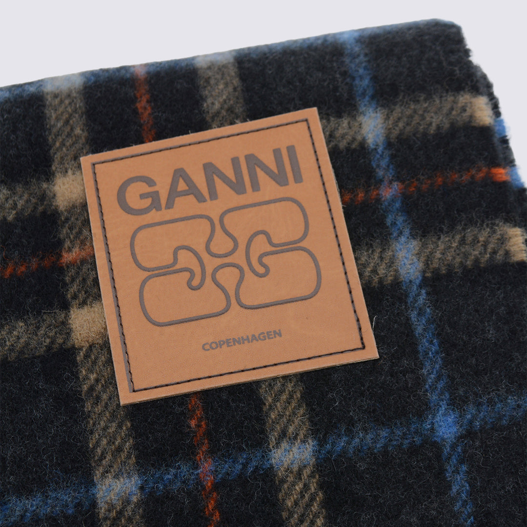 Ganni Scarfs - CHARCOAL GREY | 2cbde40807828e6ea4c0075bf78ff3b4ebf4a7fe