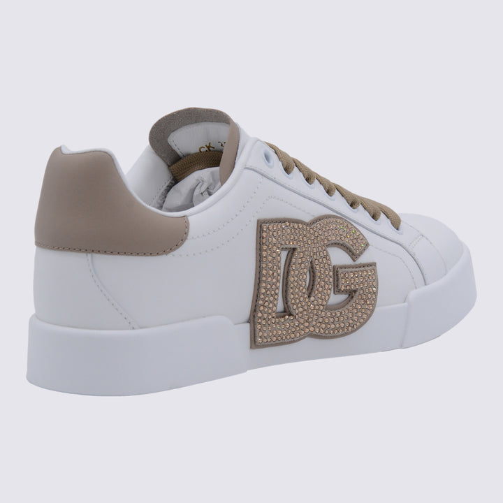 Dolce & Gabbana Sneakers - BIANCO/TAUPE | c4211b532de5be48745bcdaac9fb0ffc00da01de