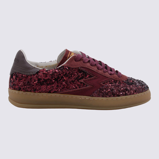 Sneakers Bordeaux Paillettes