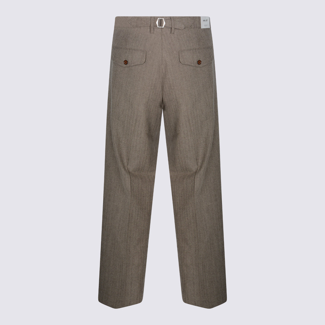 Nn.07 Trousers - BROWN MELANGE | 58fb1200b57560d32ea119dcec547287b190c89a