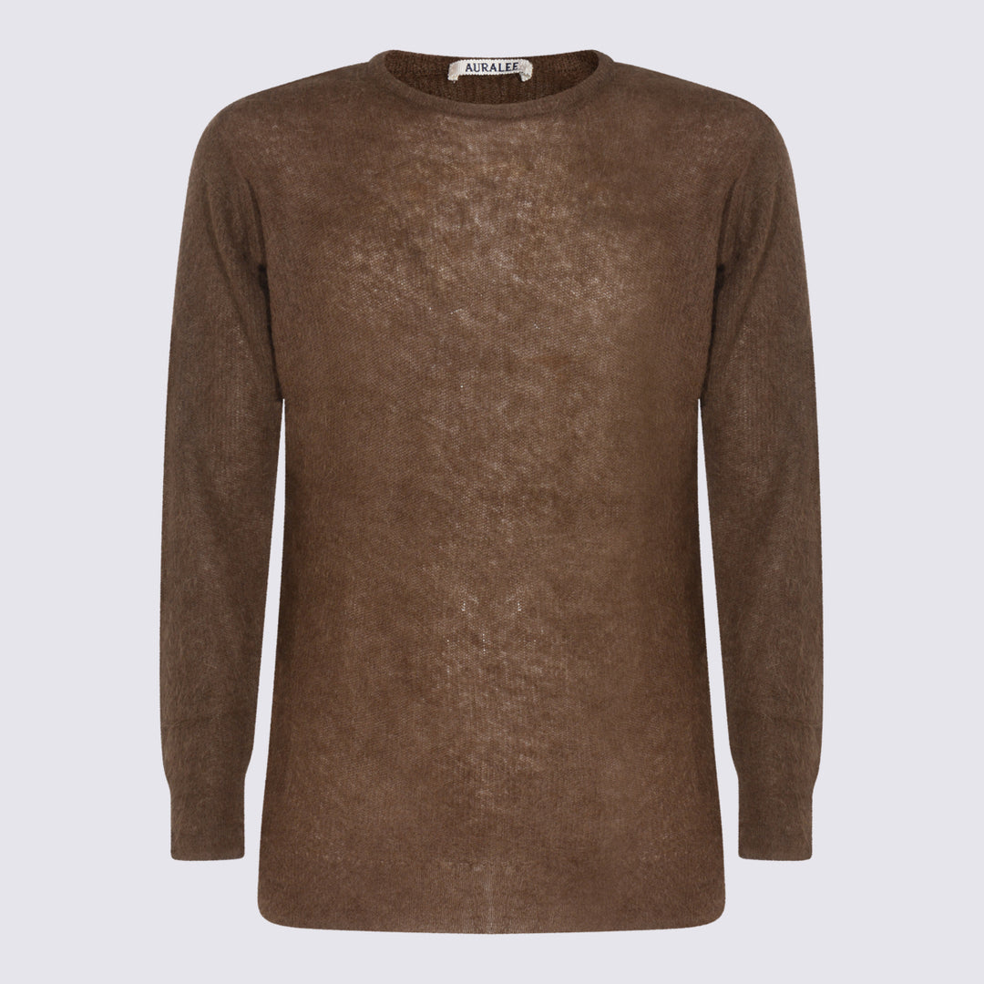 Auralee Sweaters - Dark brown | 042e0701abddce43e4b7ddbfcaf971aee050a644