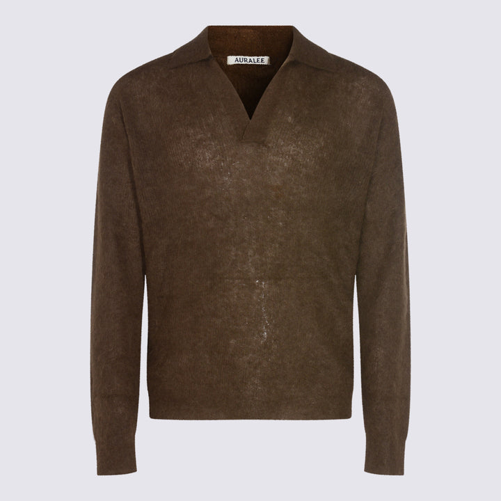 Auralee Sweaters - Dark brown | 80160dad392fc7d8de1359fbe6a2b86a3004ab0c