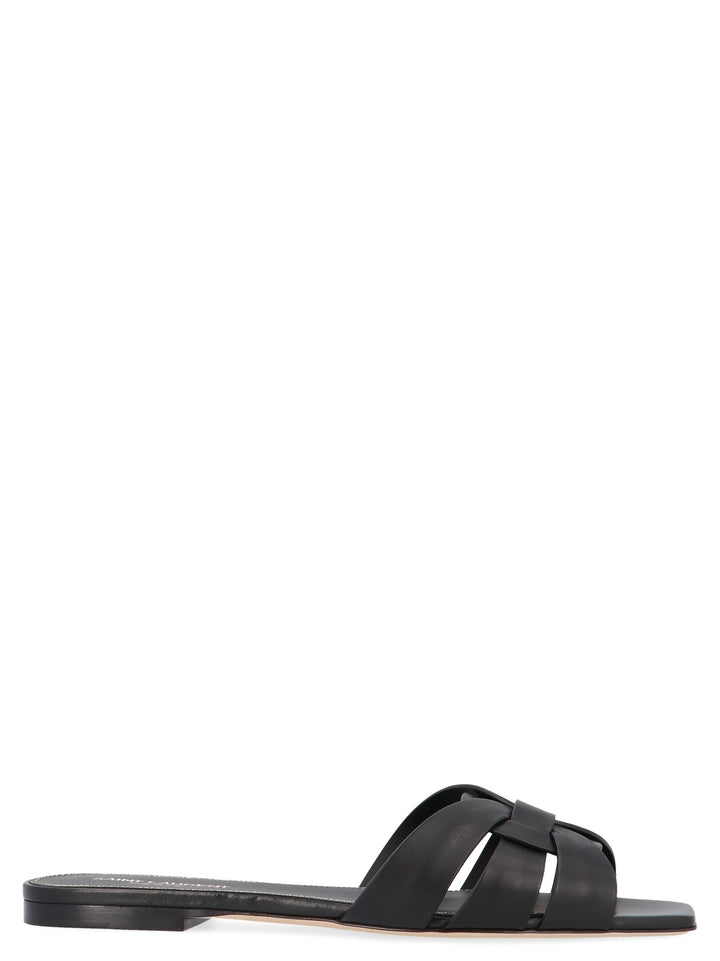 Saint Laurent Tribute Nu Pieds Sandals - Black | 3ea5b4ea33f8cab95a832ad1acfd0dfbc1ab7ec7