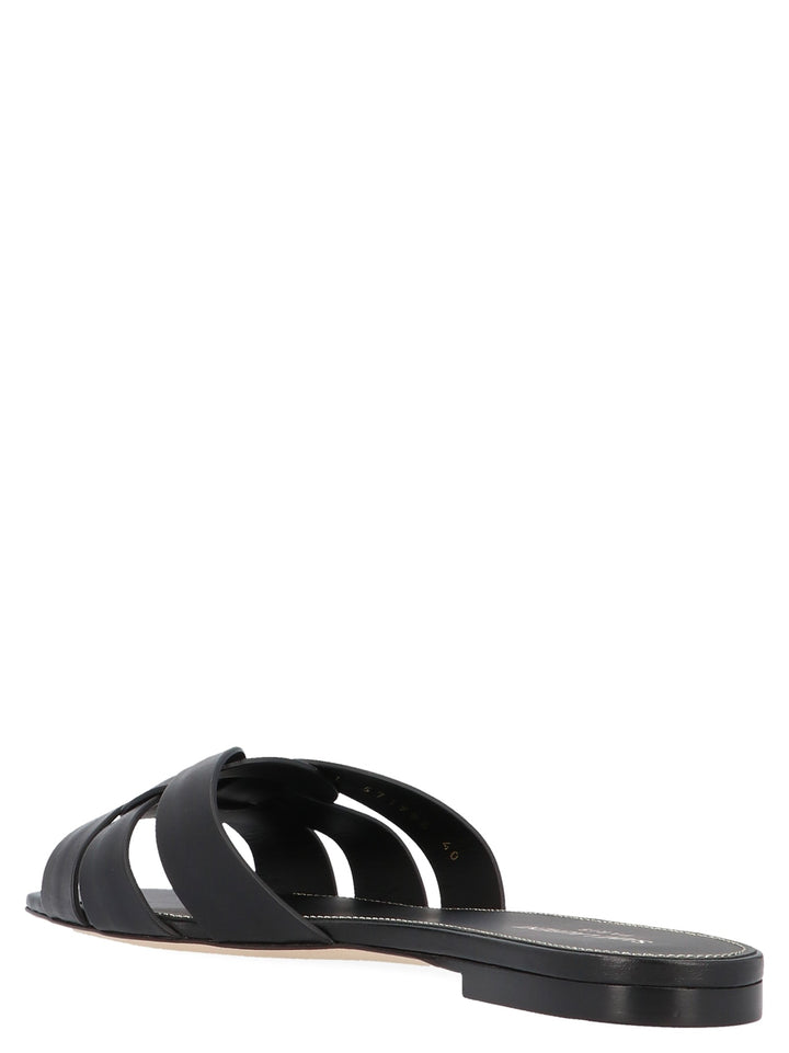 Saint Laurent Tribute Nu Pieds Sandals - Black | ef559d5d8b567acc7f25345d913cc65f7c239a56