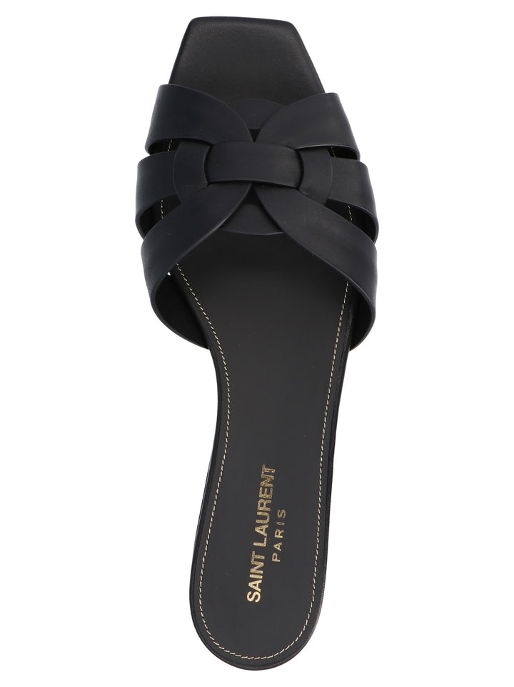 Saint Laurent Tribute Nu Pieds Sandals - Black | a375cc615ca19cd5fb28701086b8fbc52c54a87a