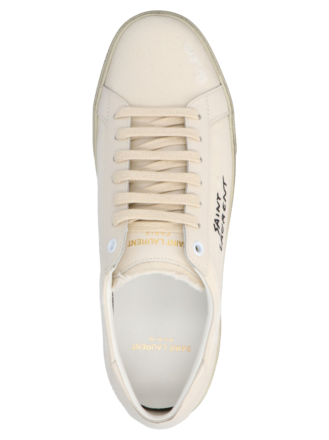 Saint Laurent Logo Signature Sneakers - White | 9a128b77ebcae50a71a52c390d9fa40eaebf9fad