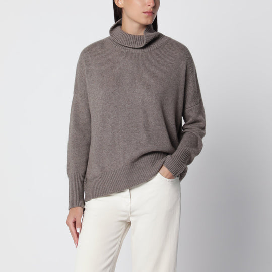 Turtleneck Sweater Heidi In Truffle Cashmere