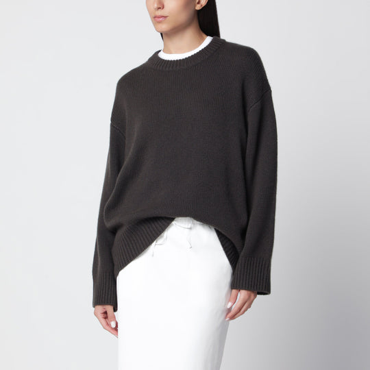 Crewneck Sweater Noor In Dark Fern Cashmere