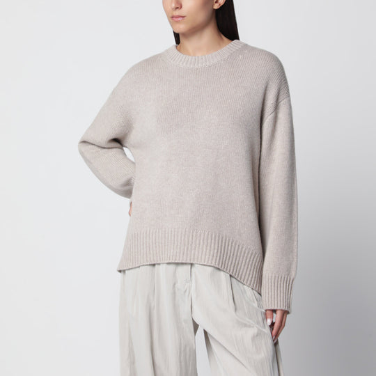 Noor Crewneck Sweater In Sand Cashmere