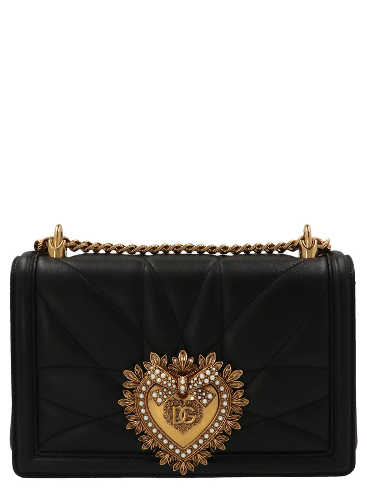 Dolce & Gabbana Devotion Bag Crossbody Bags - Black | c77050ea7a5850c8a3e8d036afbfb9fce60975cd