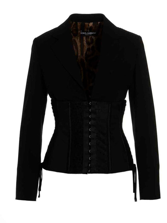 Corset Blazer Blazers Black