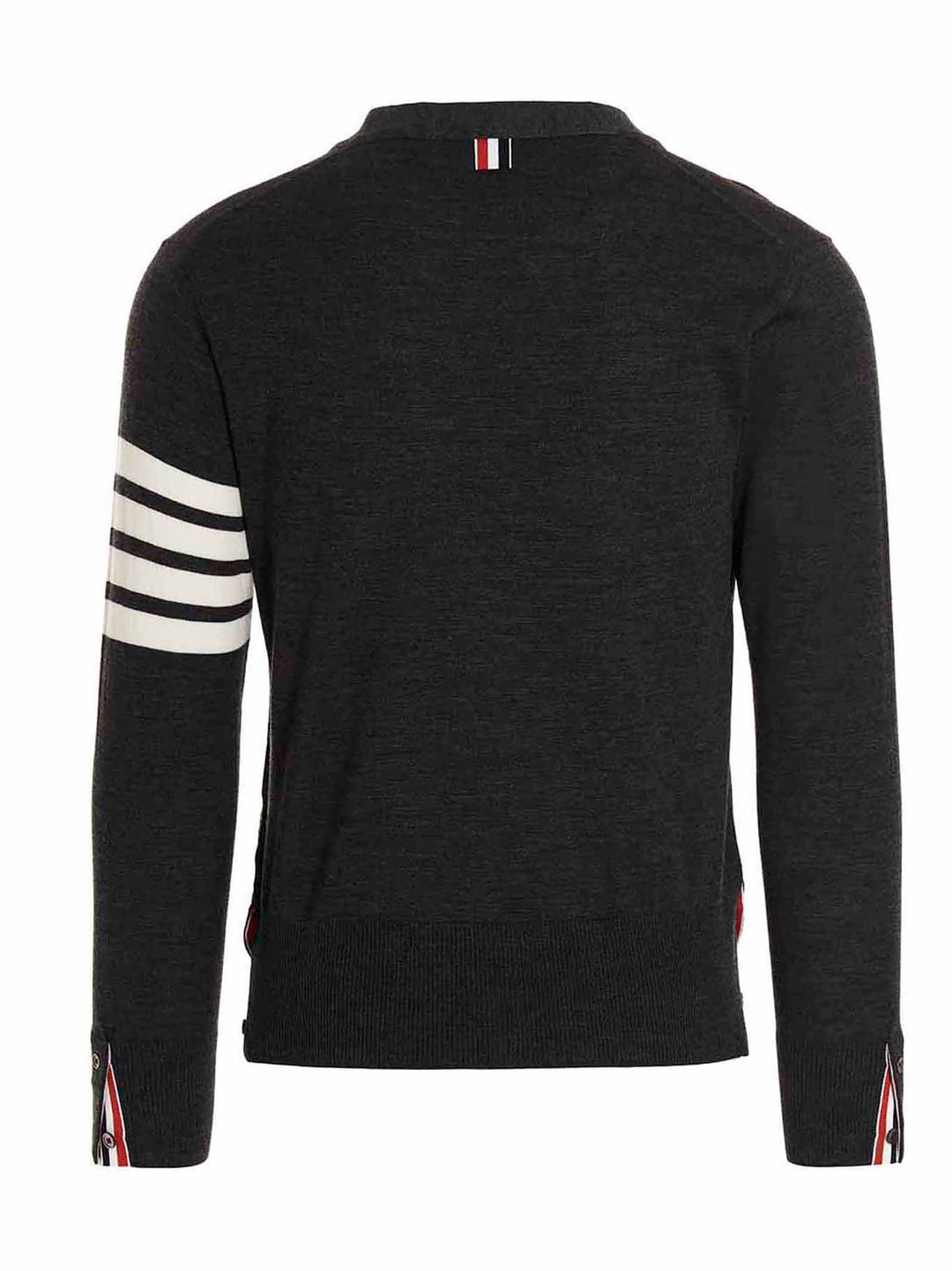 Thom Browne Merino Wool Cardigan Sweaters and Cardigans - Gray | 947e48240f05ac12549e5fcc8abdfdb958a2731b