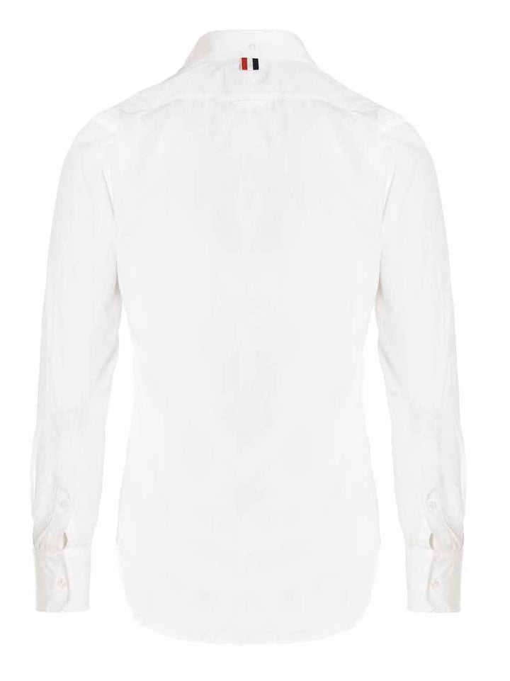 Thom Browne Solid Poplin Shirt Shirt and Blouse - White | 498be96123dd03d7af2c368c90b7b259e4d13abb