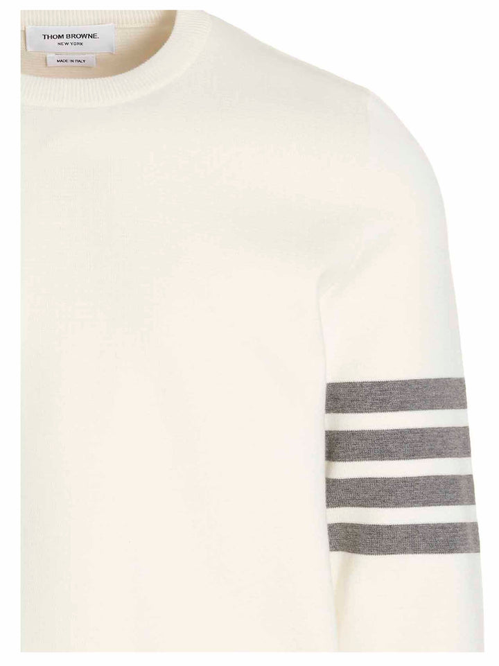 Thom Browne 4 Bar Sweaters and Cardigans - White | fbdde2a403c73a97ce4c8b196d5c1caa51b6c592