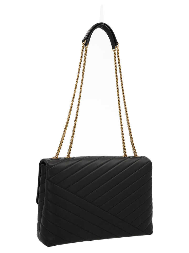 Tory Burch Kira Chevron Recycled Crossbody Bags - Black | 23f1a702d95cd4e7220b53e445ae668632404b15