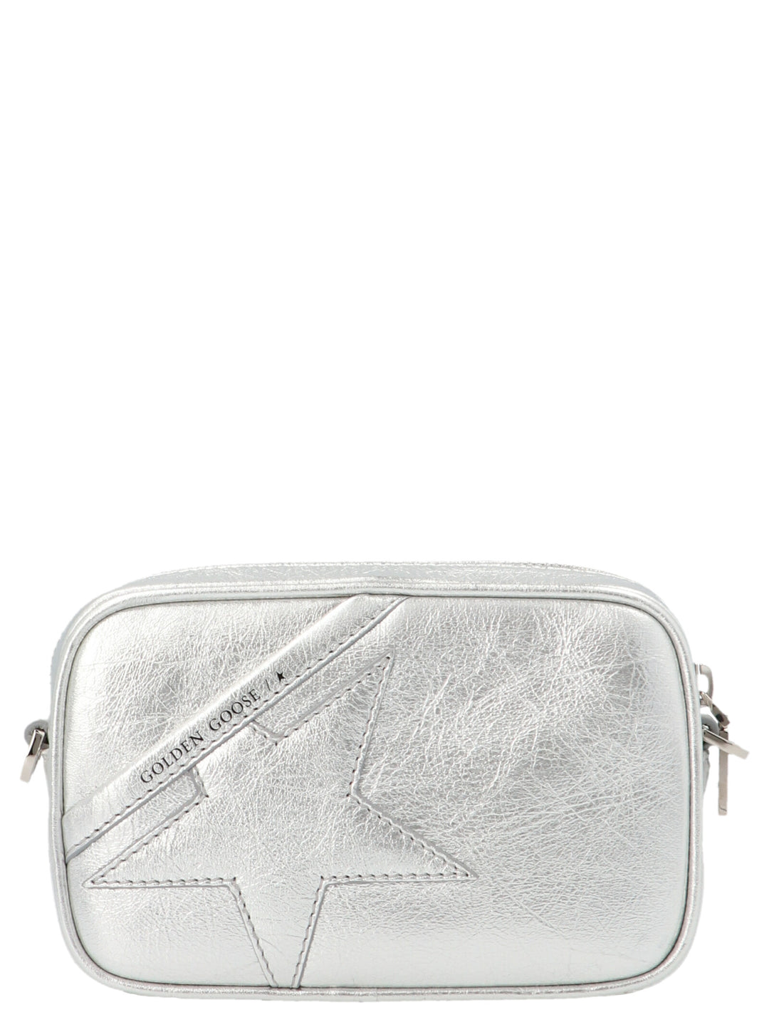 Golden Goose Mini Star Crossbody Bags - Silver | 7a33c421f97b566bf267c338eef7dbb665b973a3