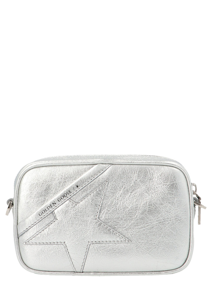 Golden Goose Mini Star Crossbody Bags - Silver | 7a33c421f97b566bf267c338eef7dbb665b973a3