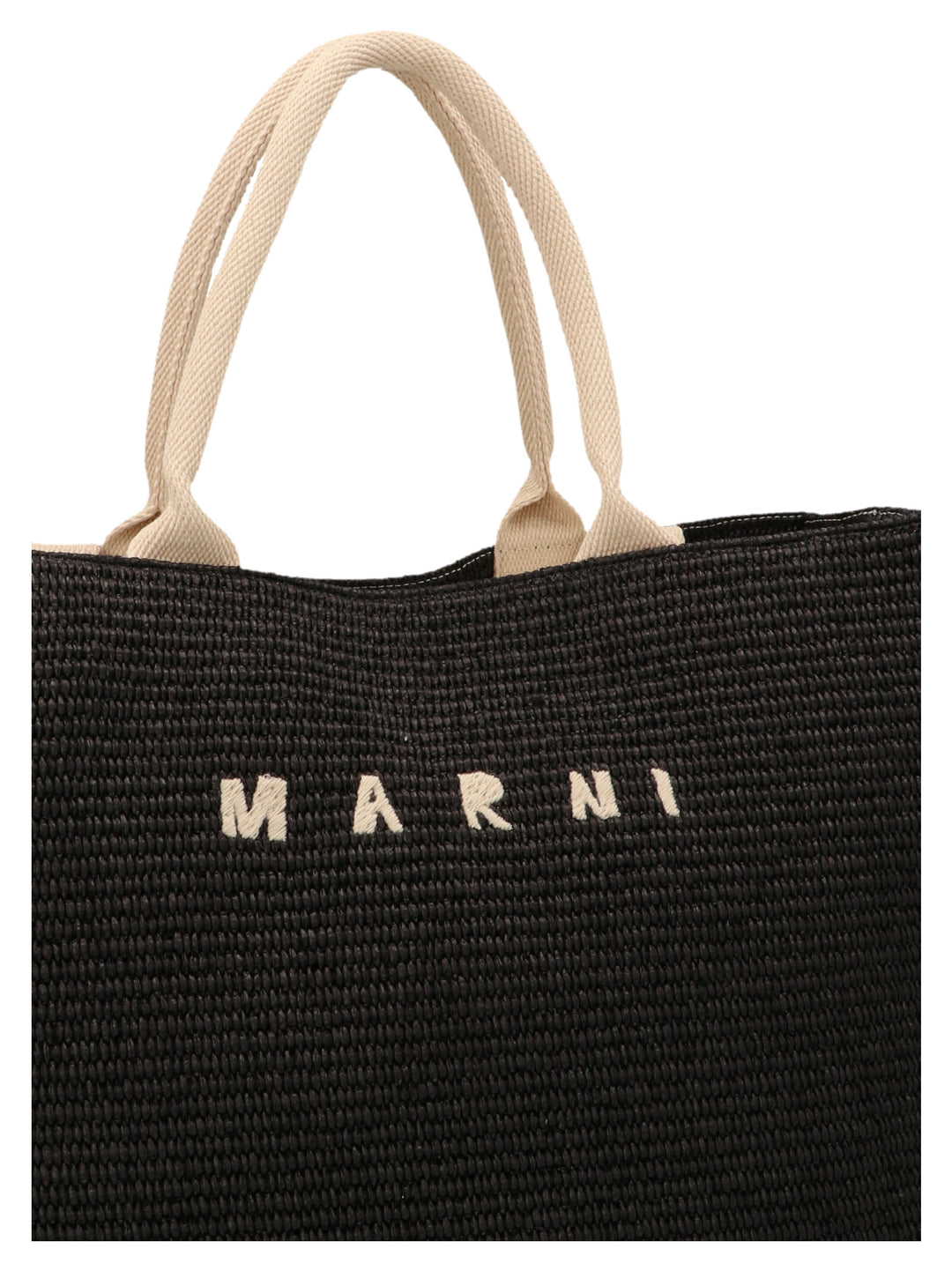 Marni Tote Tote Bag - White/Black | 86ec8a8d259ee1a8b41596e8337a2c37bd4e576a