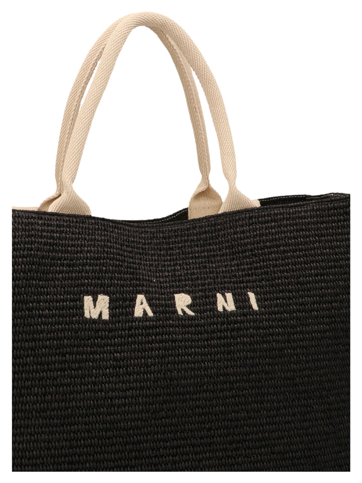 Marni Tote Tote Bag - White/Black | 86ec8a8d259ee1a8b41596e8337a2c37bd4e576a