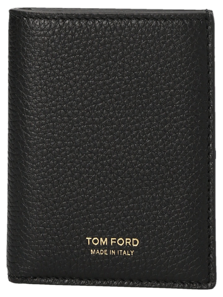 Tom Ford Logo Print Wallet Wallets and Card Holders - Black | f9b31665d94a08bfc97ed20447233f998cb2994c