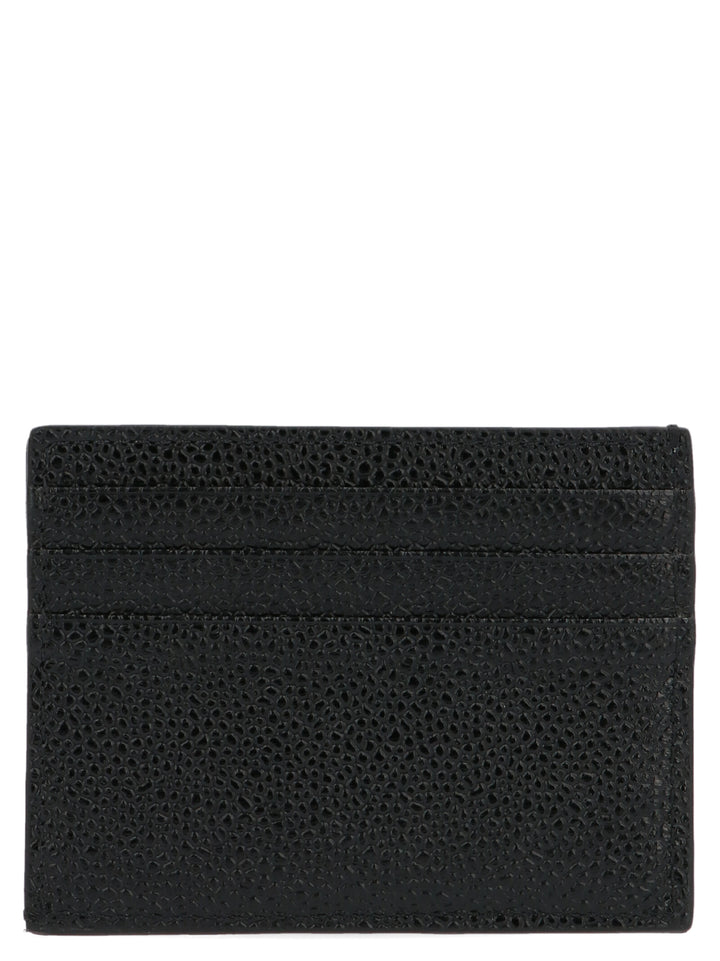 Thom Browne Logo Card Holder Wallets and Card Holders - Black | 9800b550724b369562f6e199eb89413545c18b65