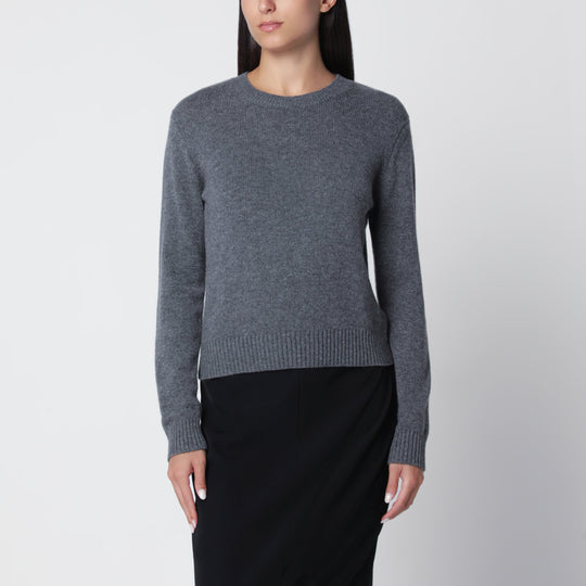 Mable Crew-Neck Sweater In Graphite Cashmere