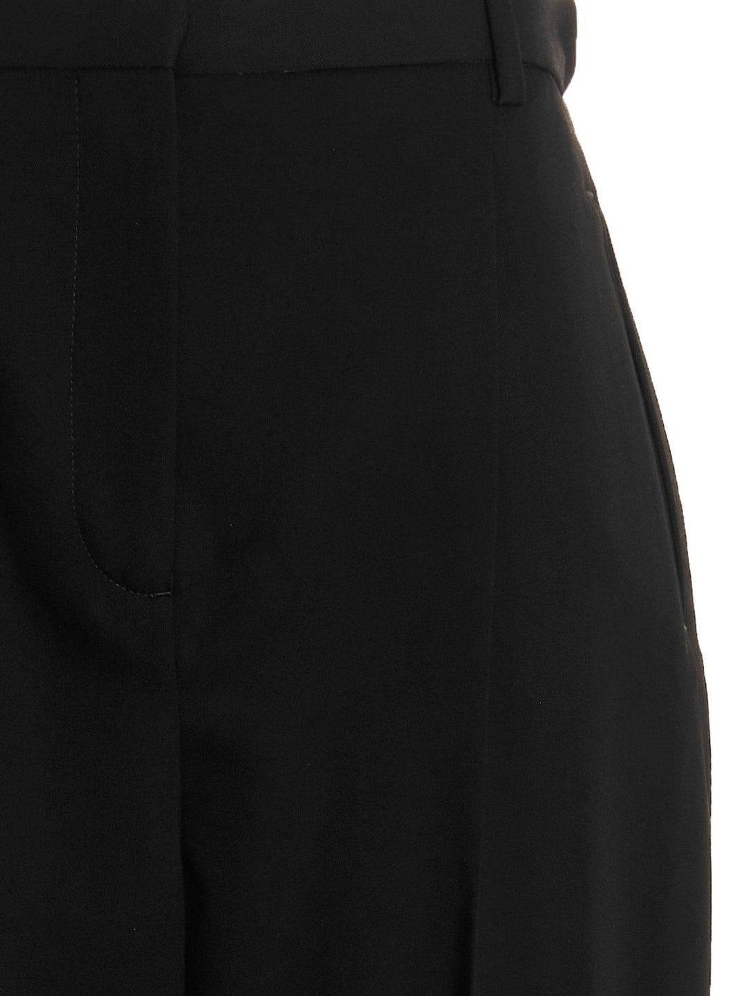 Tory Burch Wool Twill Pants - Black | bc77a2b364d471192e51b119d25be920f329b9e1