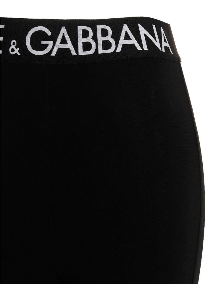 Dolce & Gabbana Logo Leggings - Black | f6c179ed0d70d111380263e3efd17b91b7c7ee79
