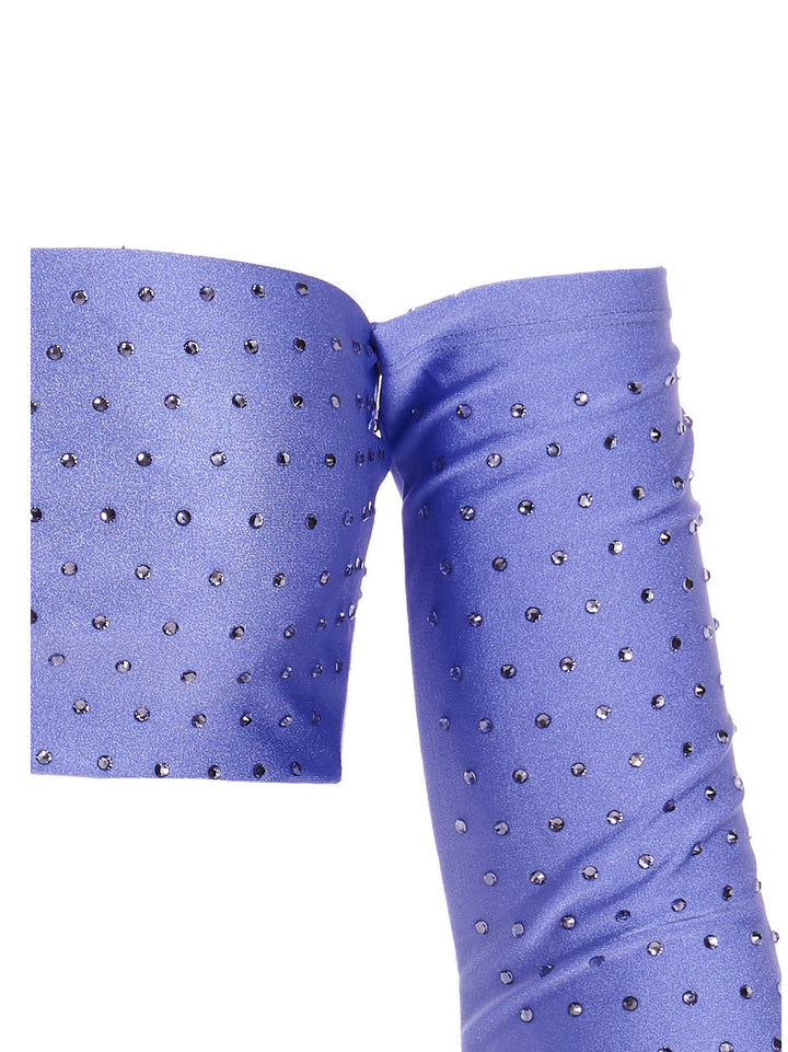 The Andamane Crystal Cropped Top Tops - Purple | 70131061a13d0a34c1c34b3f71de506062725a26