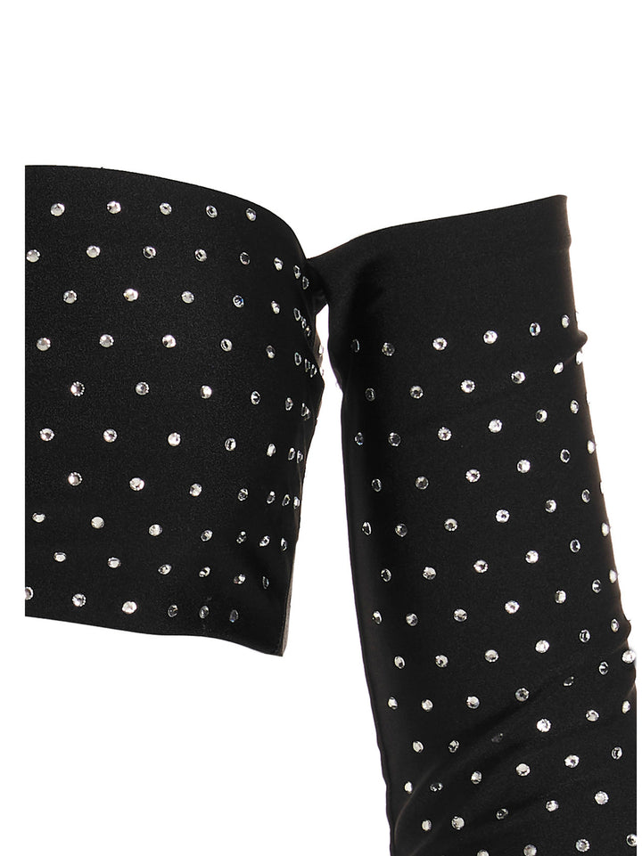 The Andamane Crystal Cropped Top Tops - Black | baa5a308f91b187631d7479d9ec1c98a5e33eb96