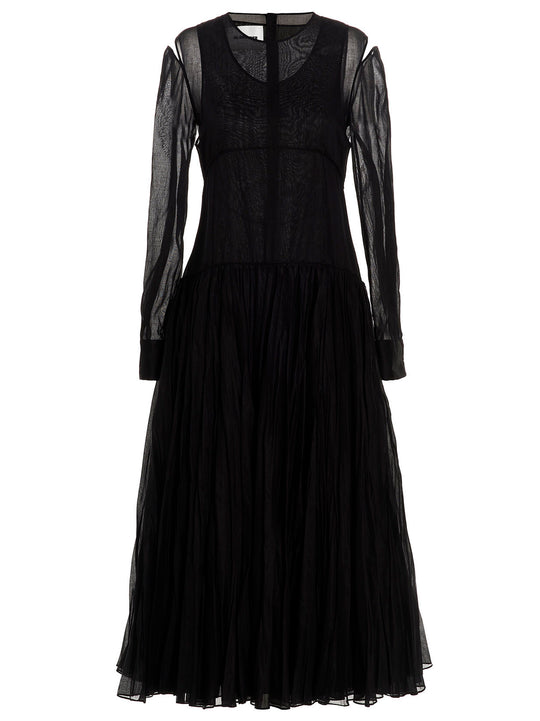 Pleated Skirt Dress Skirts Black