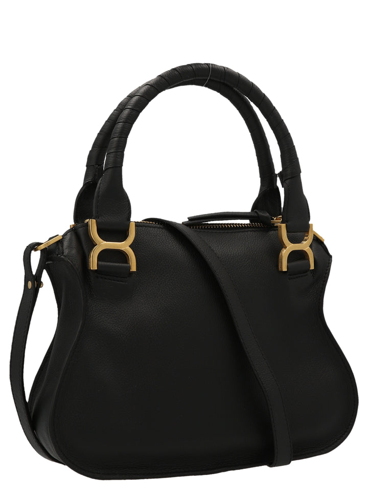Chloé Marcie Hand Bags - Black | 5f309585e94f6f1abf80cd26f8f8d5f6af7d7940