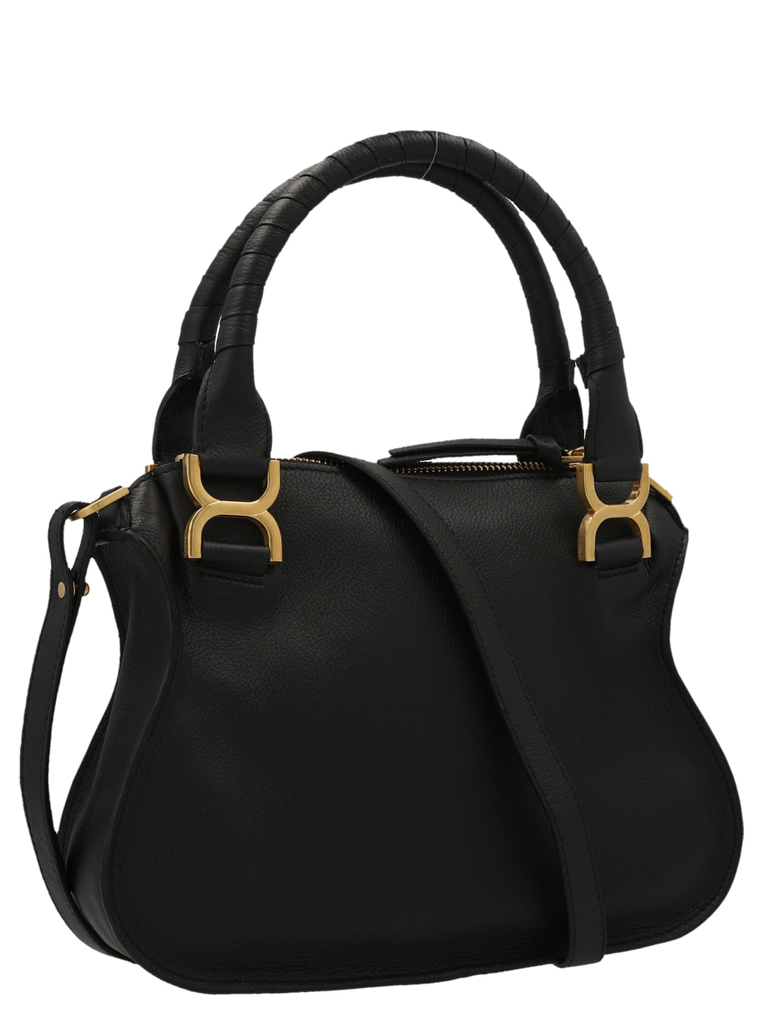 Chloé Marcie Hand Bags - Black | 5f309585e94f6f1abf80cd26f8f8d5f6af7d7940