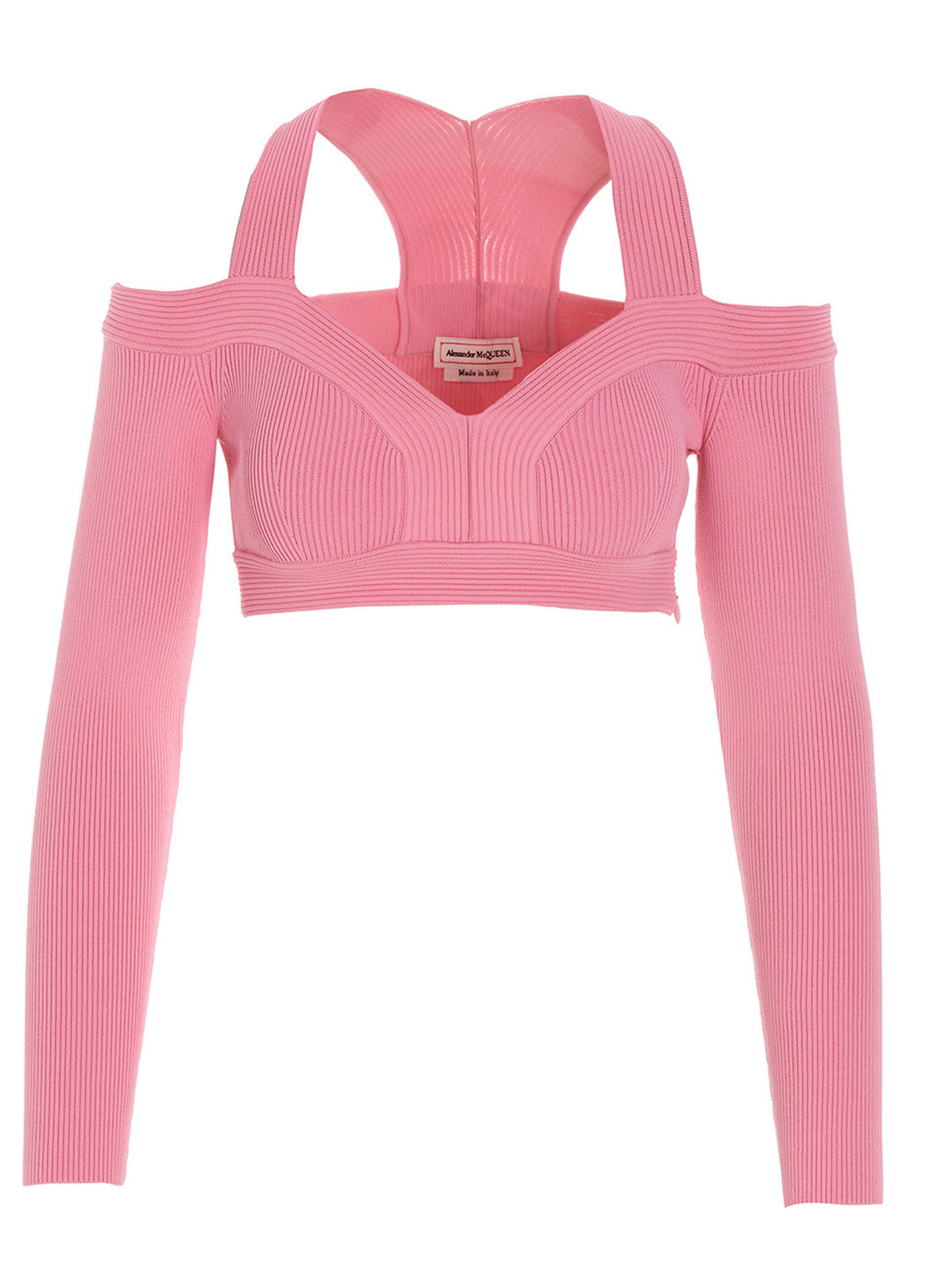 Mcqueen Off-Shoulder Cropped Top Tops - Pink | 4f5922a5b3a5e4d5621719039ae5914d89085fea