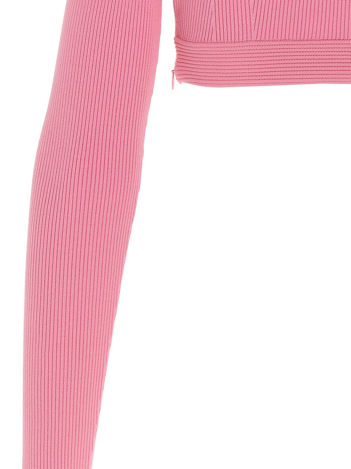Mcqueen Off-Shoulder Cropped Top Tops - Pink | eb82f7791a5292ea6c6f0daf4cf9aeba45790924