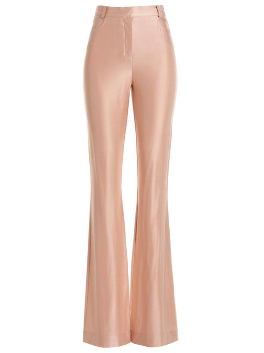 Shiny Stretch Pants Pink