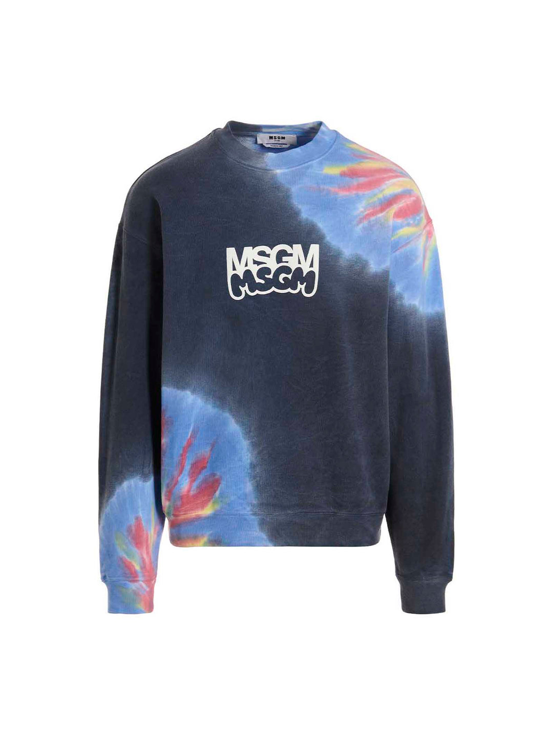 Msgm Logo Print Tie Dye  By Burro Studio Sweatshirt - Multicolor | 3e0cfc7c1e95d9459626e072d661455a31c62dca