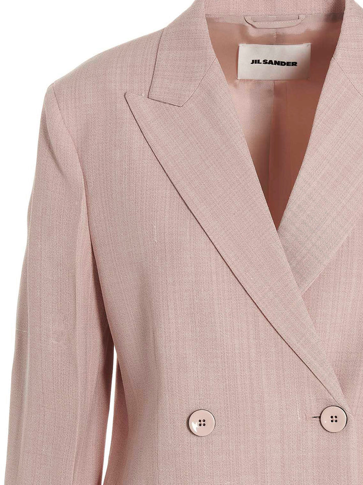 Jil Sander Double Breast Blazer Jacket BlazerS - Pink | 82cb35cf588b24c6dfa302ca0d736558cfbf3f20